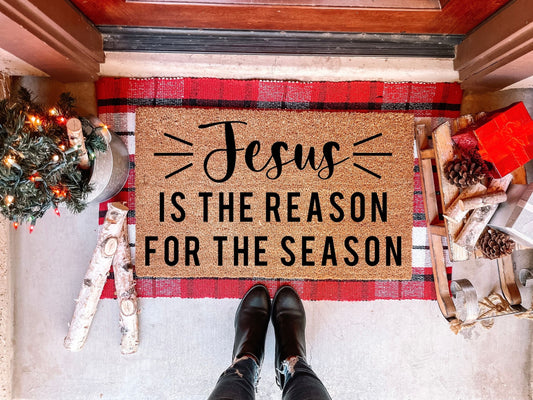 Jesus Is The Reason For The Season Doormat