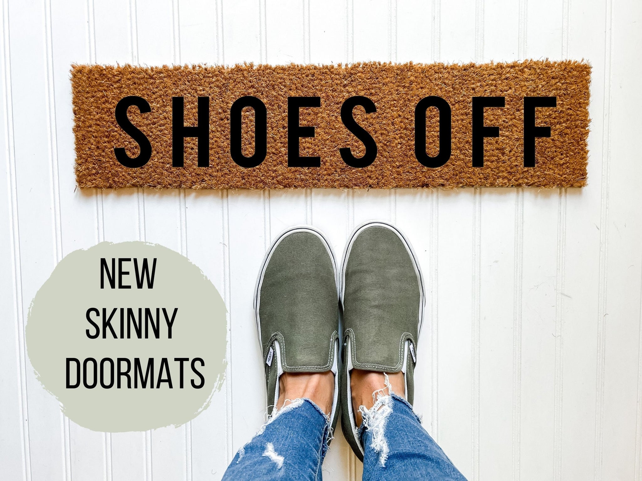 Shoes Off Skinny Doormat