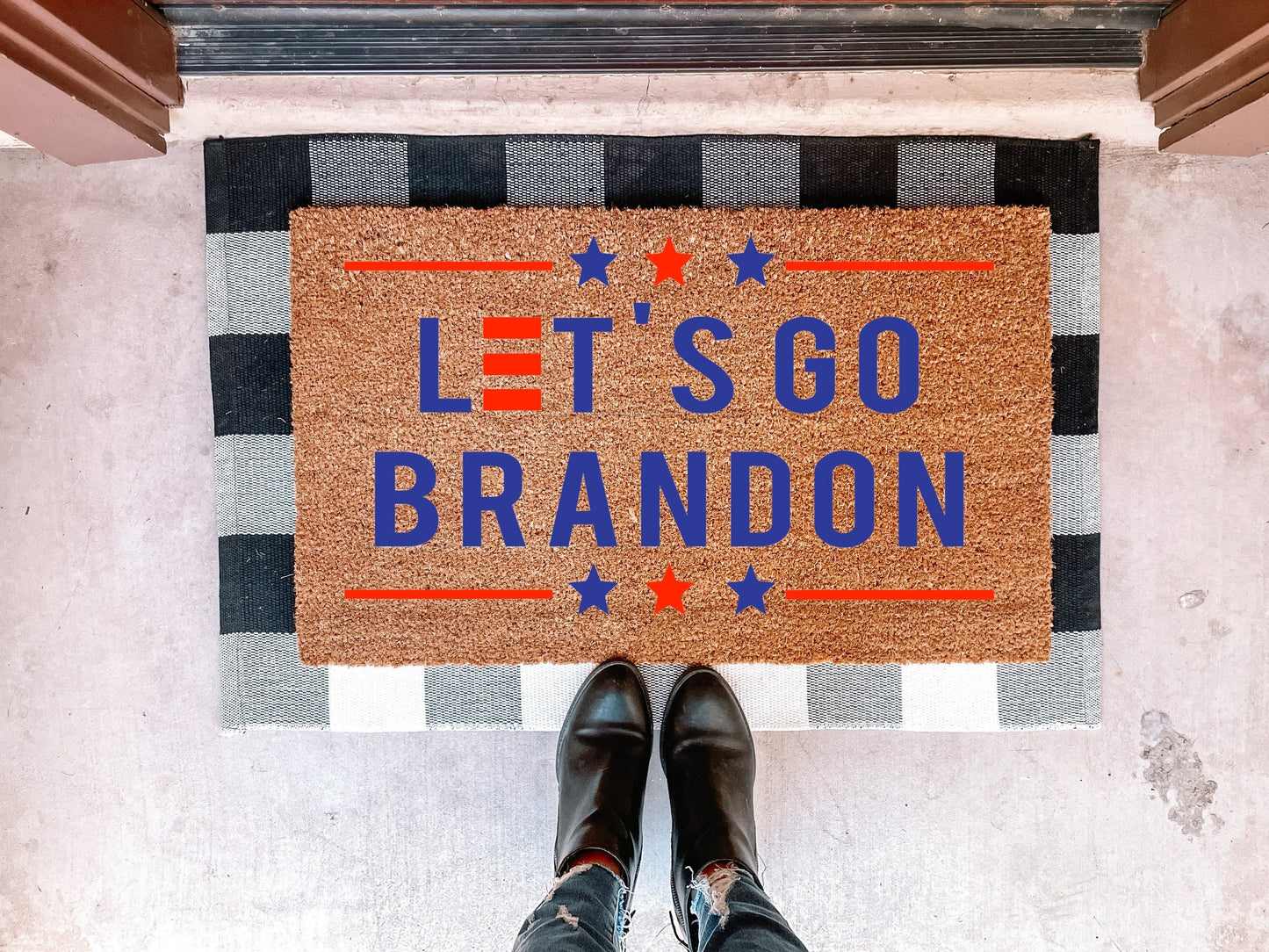 Let’s Go Brandon Doormat