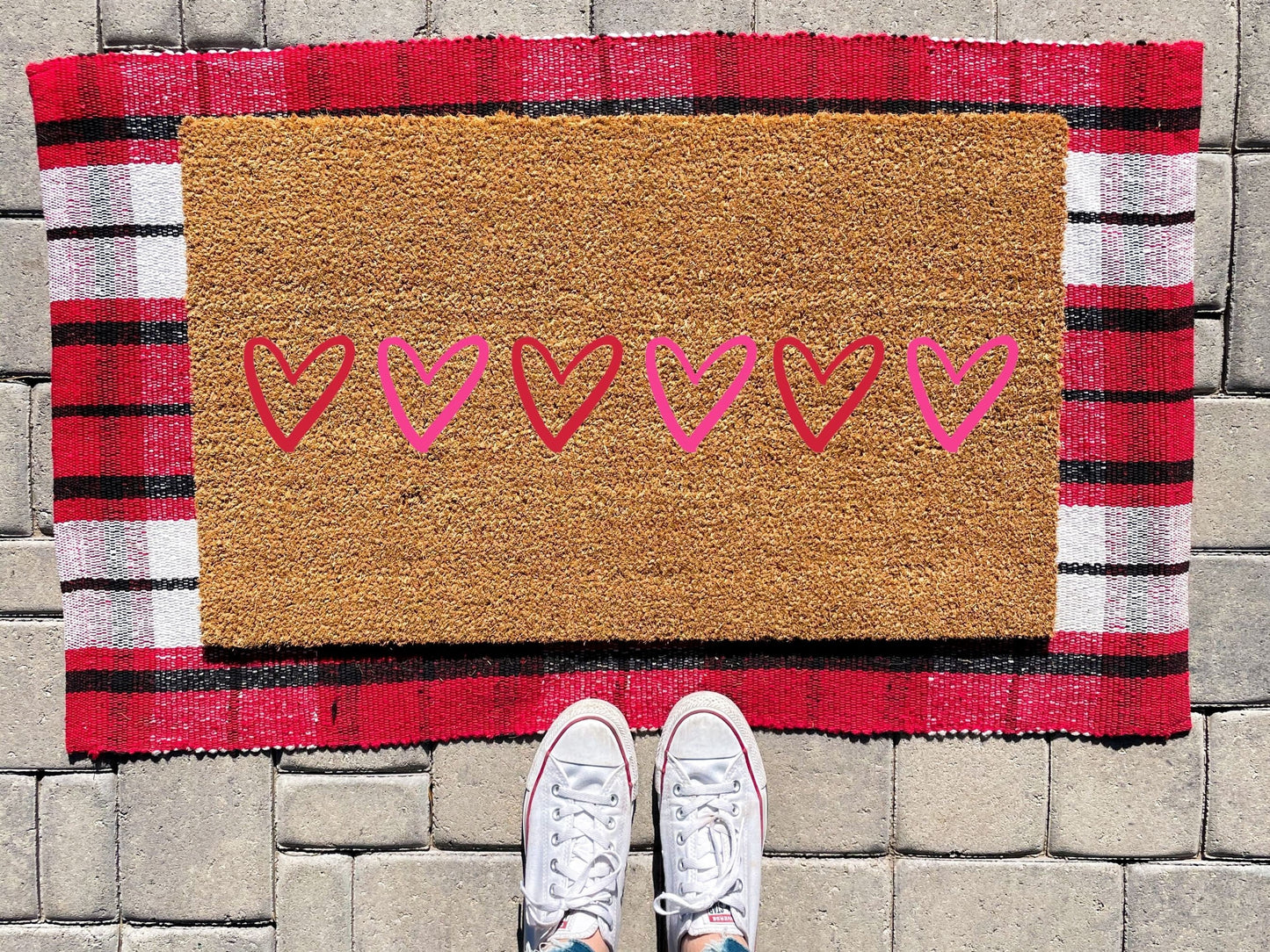 Hearts Doormat