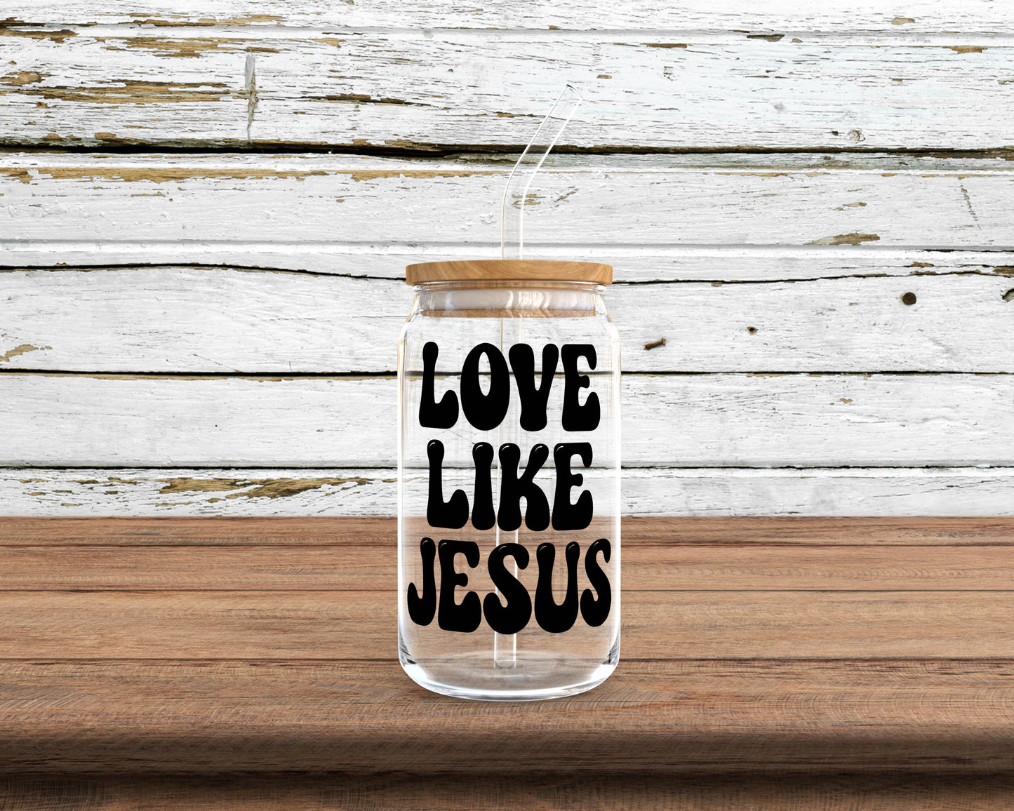 Love Like Jesus Glass Can