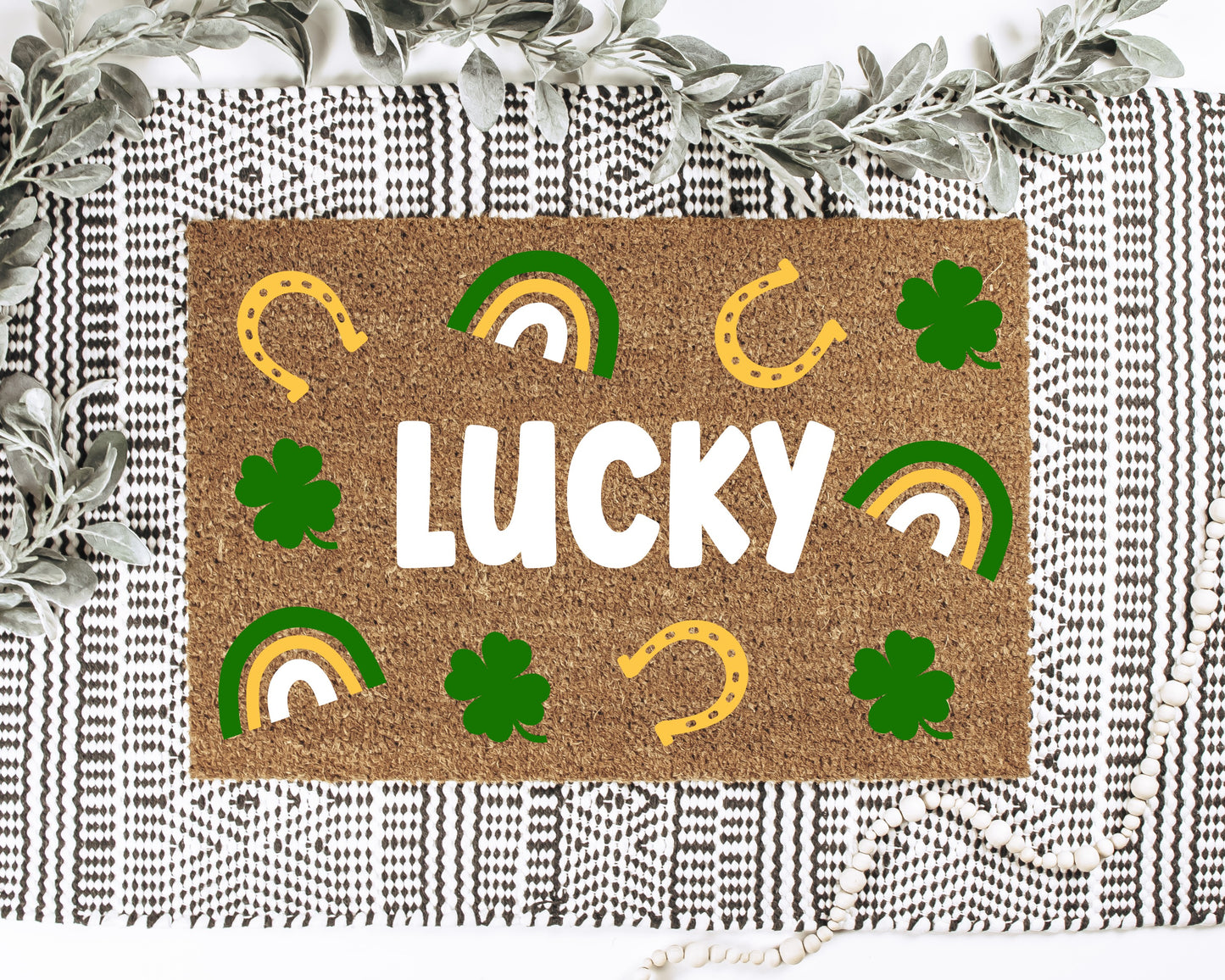 Lucky Horseshoe Doormat