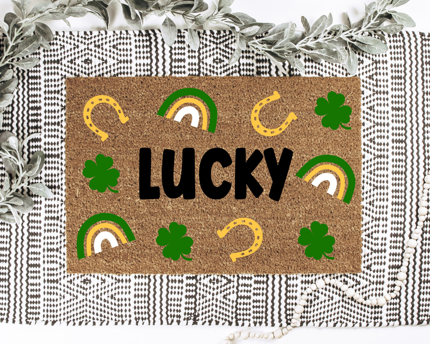 Lucky Horseshoe Doormat