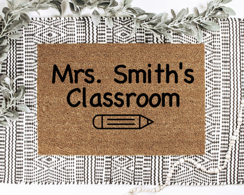 Custom Teacher Classroom Doormat