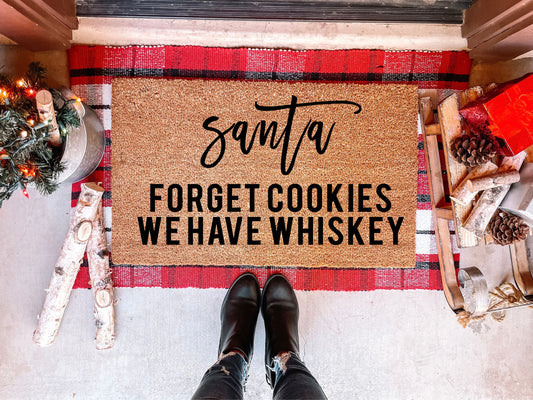 Santa Forget Cookies Doormat