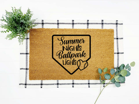Summer Nights & Ballpark Lights Doormat