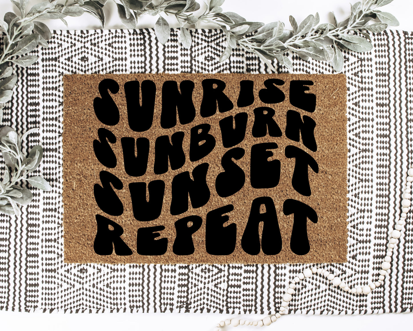 Sunrise, Sunburn, Sunset, Repeat Doormat