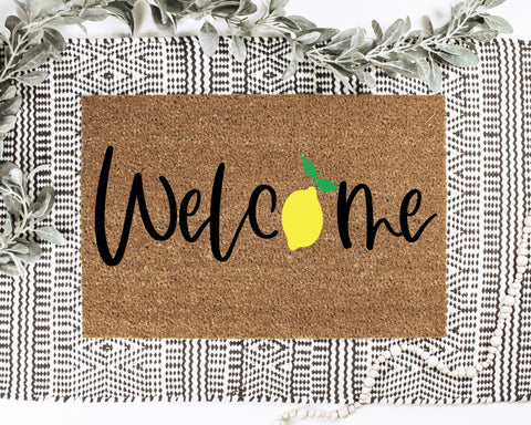 Welcome Lemon Doormat