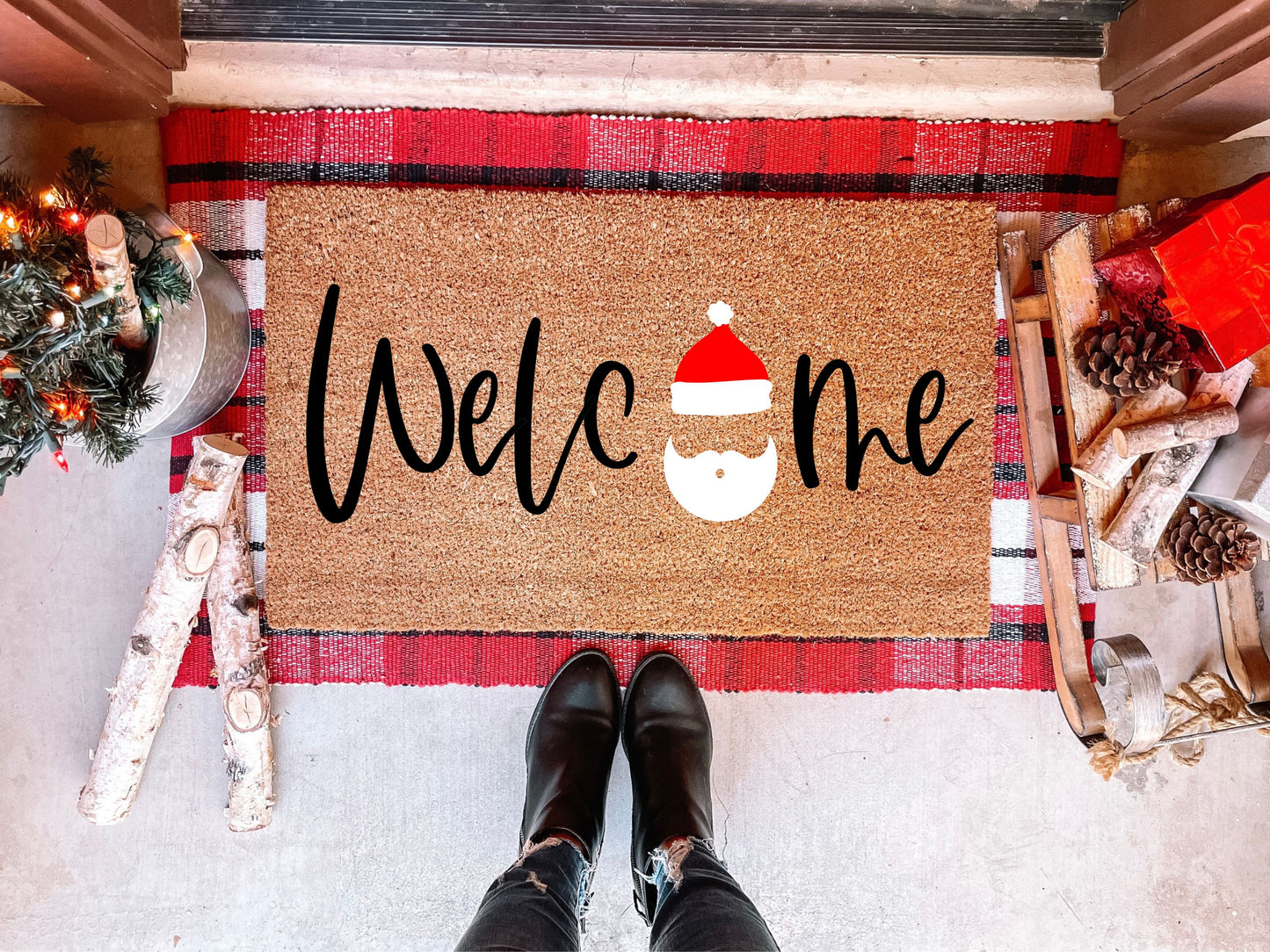 Welcome Santa Doormat