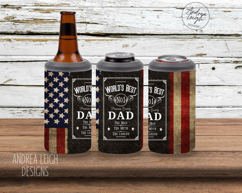 World's Best Dad 4 in 1 Can Cooler
